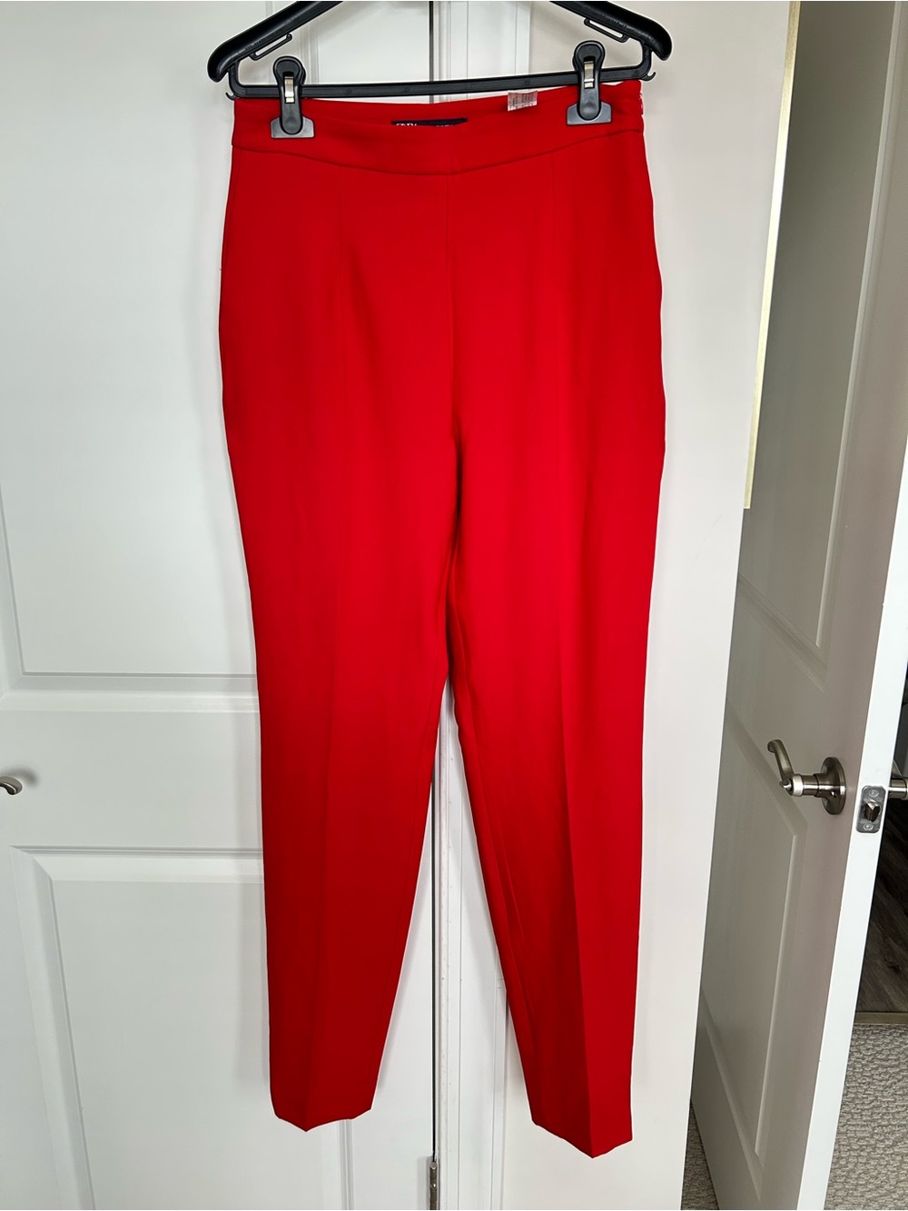 Zara Red Skinny Tailored Suit Pants